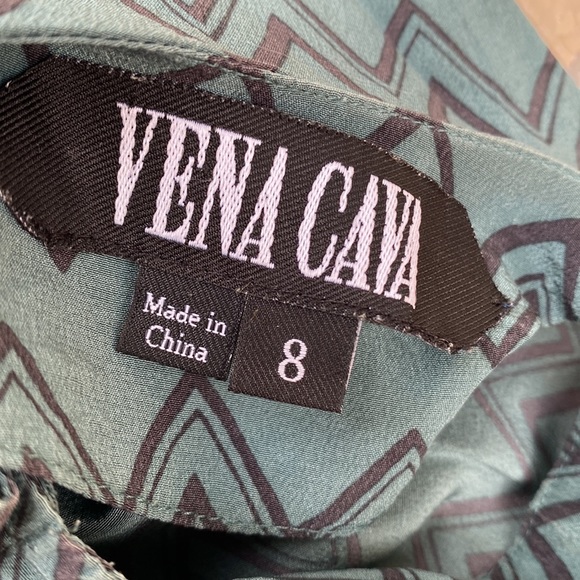 Teal Chevron Print Tank Top - Picture 5 of 5